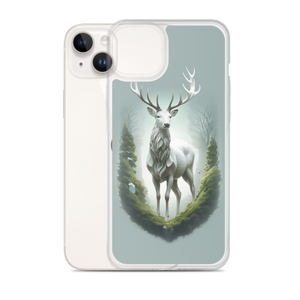 Green White Deer iPhone Case