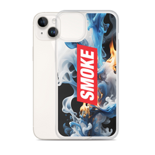 Blue Smoke Fire iPhone Case