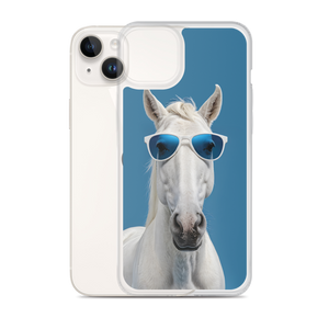 Cool Blue Horse iPhone Case