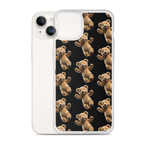 Happy Teddy Bear Pattern iPhone Case