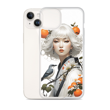 Beauty Lady with Orange and Bird iPhone Case