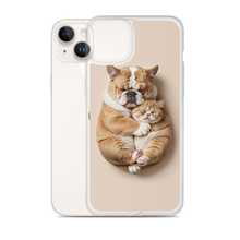 Cute Baby Cat and Dog Sleep iPhone Case