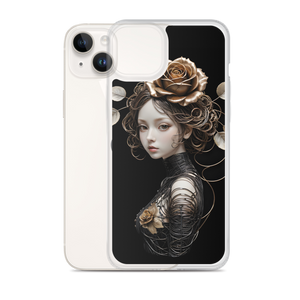 Lady Rose Copper Wire Art iPhone Case