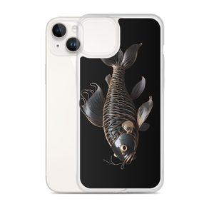 Minimalism Copperplate Art Fish iPhone Case