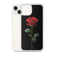 Red Rose on Black iPhone Case