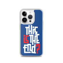 IS/THIS IS THE END? Navy Blue Reverse iPhone Phone Case