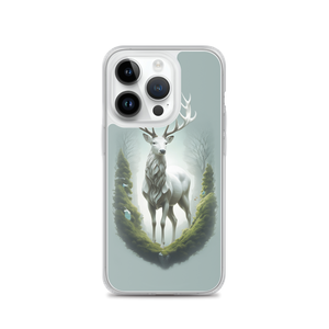 Green White Deer iPhone Case