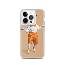 Happy Dancing Dog Beige iPhone Case