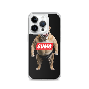 Sumo Bulldog Black iPhone Case