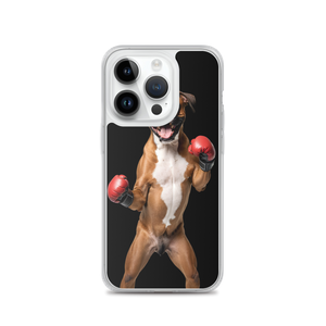 Boxer Boxing Black iPhone Case