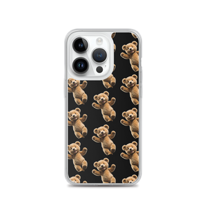 Happy Teddy Bear Pattern iPhone Case