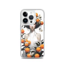 Oriental Lady with Orange Fruits iPhone Case