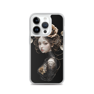 Lady Rose Copper Wire Art iPhone Case