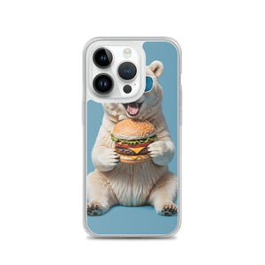 Polar Bear and Burger iPhone Case