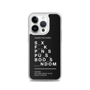 Guess The Word (Funny) iPhone Case