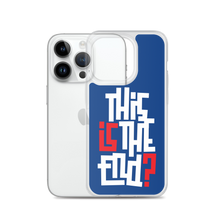 IS/THIS IS THE END? Navy Blue Reverse iPhone Phone Case