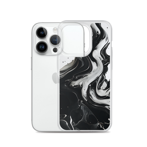 Black and White Fluid iPhone® Phone Case