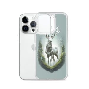 Green White Deer iPhone Case