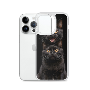 Two Black Cats Follows iPhone Case