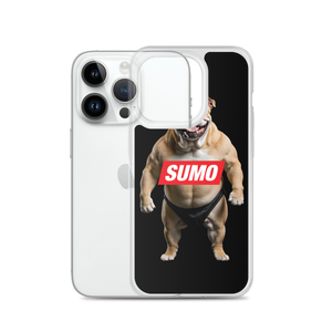 Sumo Bulldog Black iPhone Case