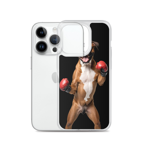 Boxer Boxing Black iPhone Case