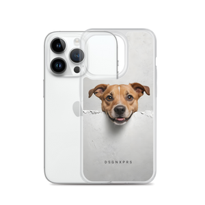 Smile Dog Peep iPhone Case