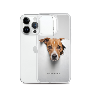 Funny Sad Dog Peep iPhone Case