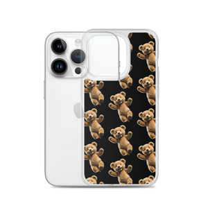 Happy Teddy Bear Pattern iPhone Case