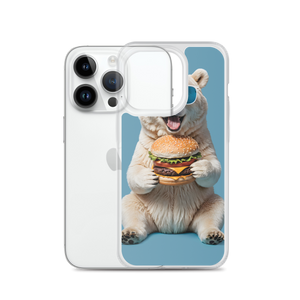 Polar Bear and Burger iPhone Case