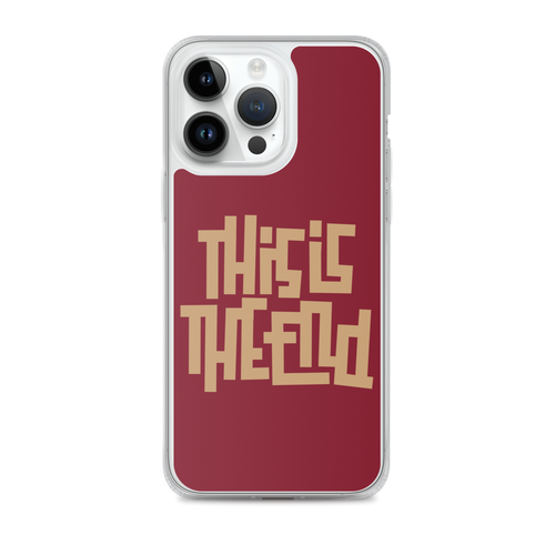 THIS IS THE END? Burgundy iPhone Phone Case