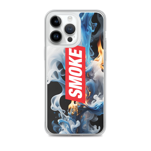 Blue Smoke Fire iPhone Case