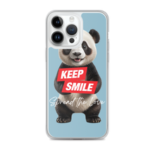 Keep Smile Blue Panda iPhone Case