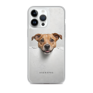 Smile Dog Peep iPhone Case