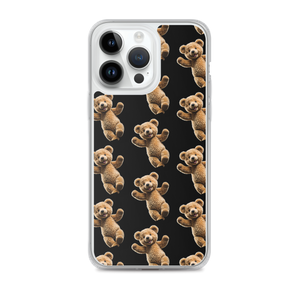 Happy Teddy Bear Pattern iPhone Case