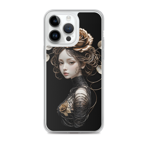 Lady Rose Copper Wire Art iPhone Case