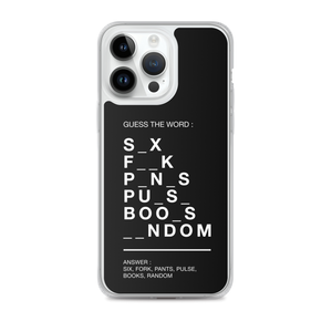 Guess The Word (Funny) iPhone Case