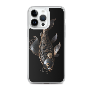 Minimalism Copperplate Art Fish iPhone Case