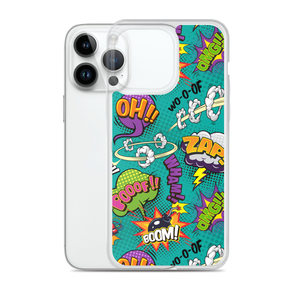 Comic Text Pattern iPhone Case