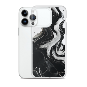 Black and White Fluid iPhone® Phone Case