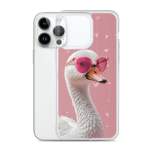 Cute Pink Swan iPhone Case