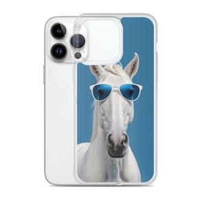 Cool Blue Horse iPhone Case