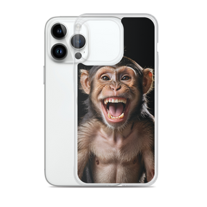 Happy Monkey Black iPhone Case