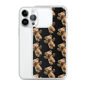 Happy Teddy Bear Pattern iPhone Case