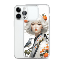 Beauty Lady with Orange and Bird iPhone Case