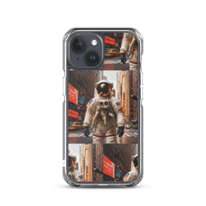 Astronout in the City iPhone Case