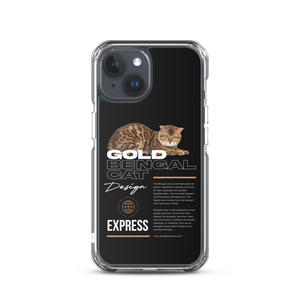 Gold Bengal Cat iPhone Case