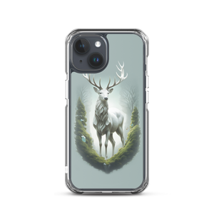 Green White Deer iPhone Case