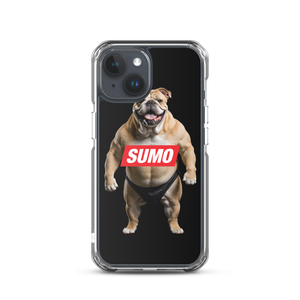 Sumo Bulldog Black iPhone Case