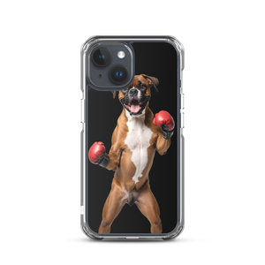 Boxer Boxing Black iPhone Case