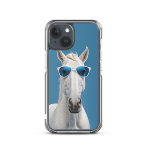 Cool Blue Horse iPhone Case